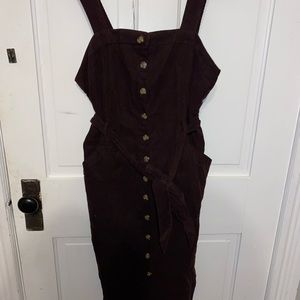 Purple Corduroy Dress